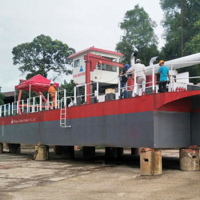 Hydraulic Winch Cutter Suction Dredger For River / Port / Lake / Coastal Area Work Site