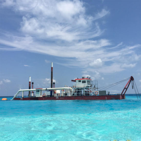 Sea Sand Reclamation River Dredger Machine With Cutter Head JMD550 Model