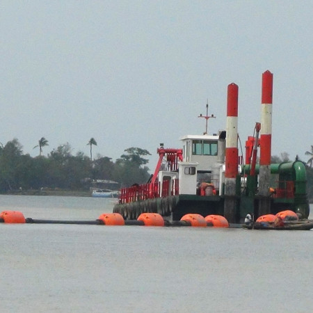 612HP Dredging Ship Cutter Suction Dredger Up To1200 Cubic Meters Per Hour