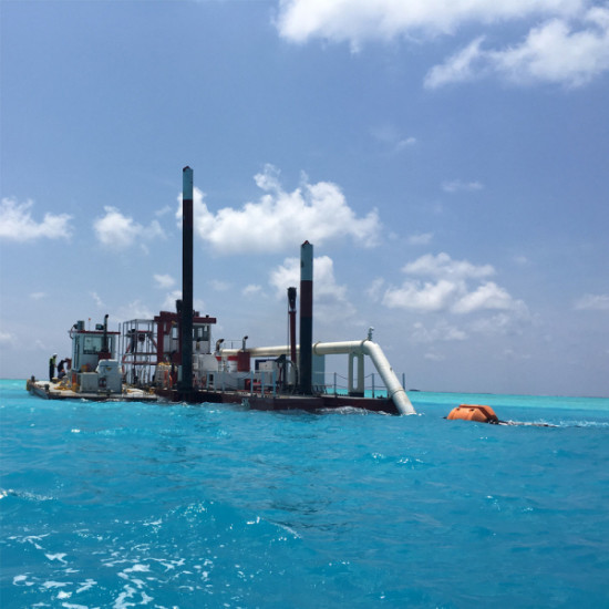 Sea Sand Reclamation River Dredger Machine With Cutter Head JMD550 Model