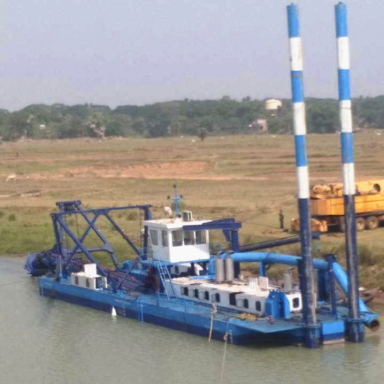 Coastal Areas River Sand Dredging Machine Cutter Head Dredger 5 Pieces Crown Type