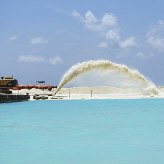 Coastal Areas River Sand Dredging Machine Cutter Head Dredger 5 Pieces Crown Type
