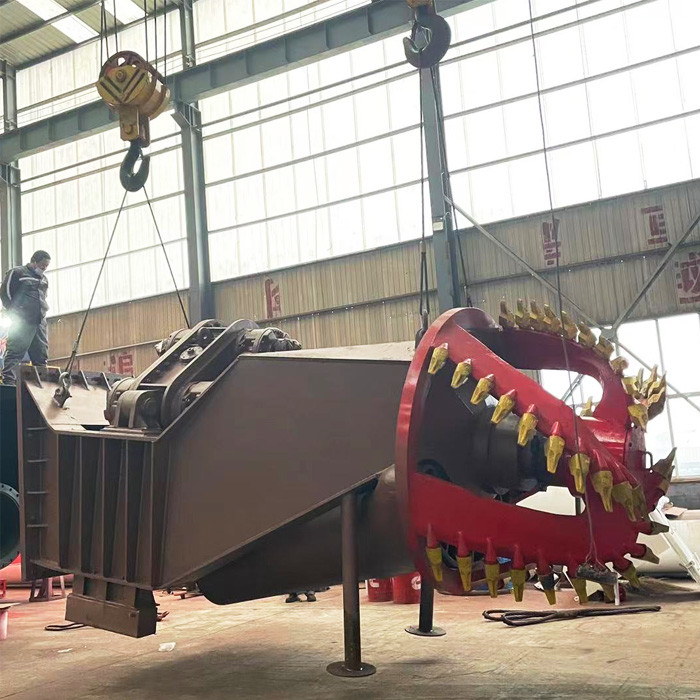 Custom Dredger Cutter Head 5 Blades 40 Pieces Teeth For Cutter Suction Dredger Parts