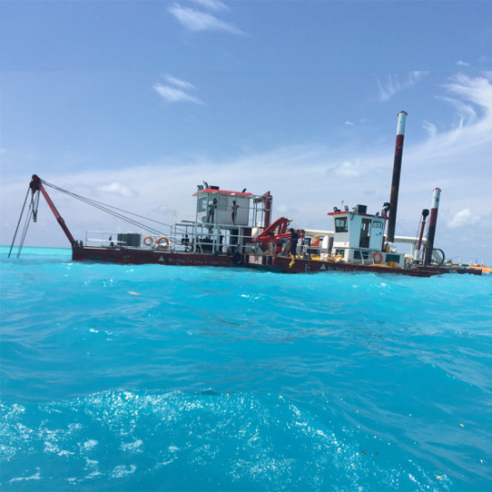 3500m3 20inch Sea Cutter Suction Dredger For Sand Reclamation Driven By Diesel Power